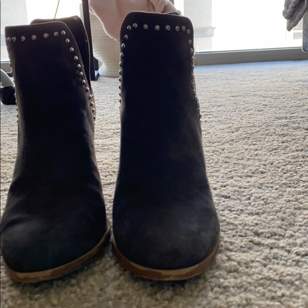 Gray booties
